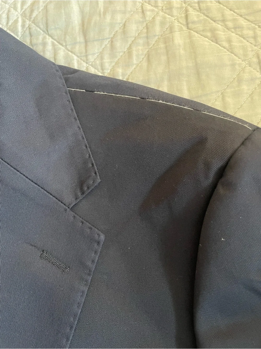J. CREW Ludlow Slim-fit suit jacket in Japanese cotton chino Navy 44 R NWD CF181